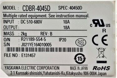 CDBR-4045D | Yaskawa Braking Units